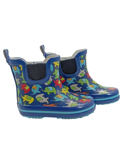 Beck Kinder Gummistiefel Gr. 21 Blau Elefanten Chelsea Regenstiefel