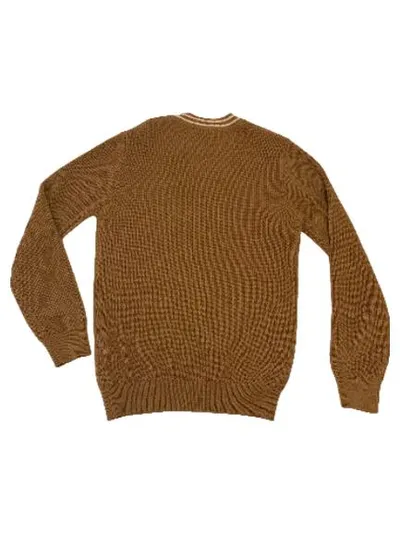 Liu Jo Uomo Herren Pullover V-Ausschnitt Beige Gr. L Strick Preppy