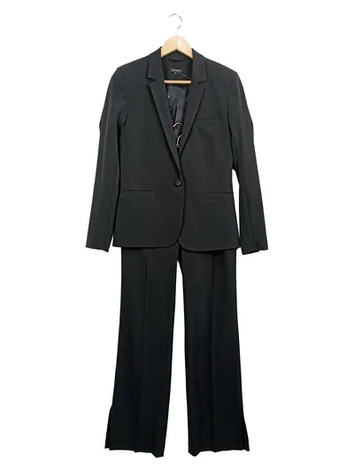 Jones Damen Hosenanzug Blazer + Hose Gr. 34 XS Schwarz Business