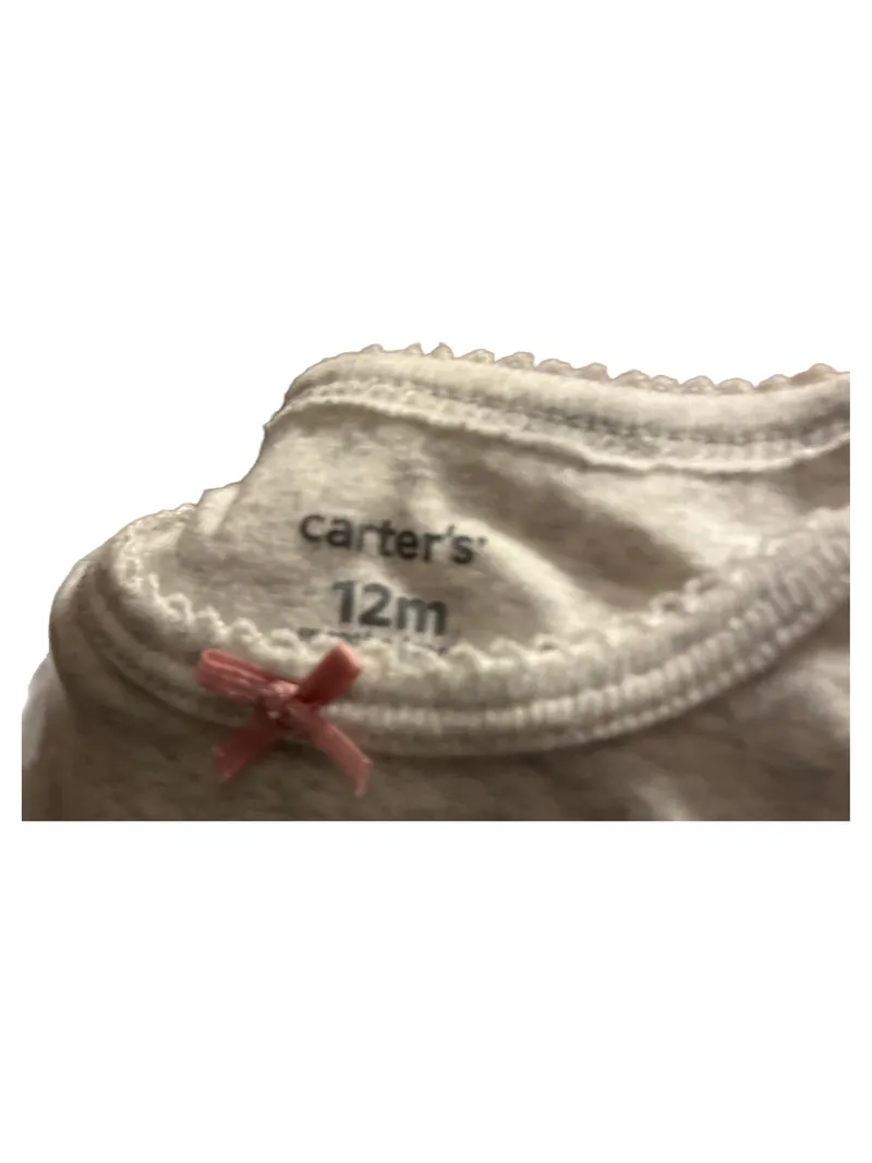 Carter's Baby Body Mädchen Gr. 80 12M Hase Strong Kind Smart Grau 4