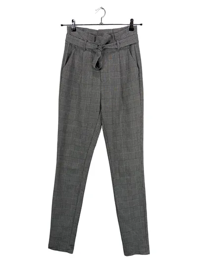 Vero Moda Damen High Waist Jeans Kariert Grau Gr. S 36