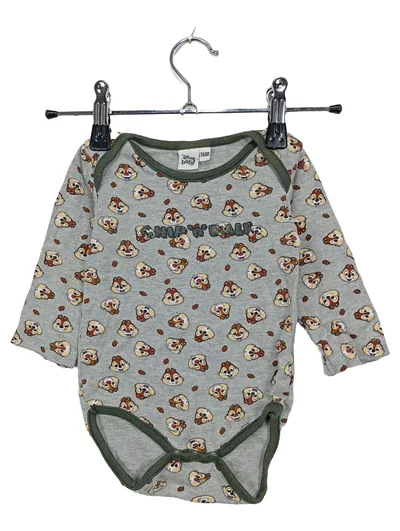 Disney Baby Body Chip und Chap Langarm Gr. 74/80 Grau