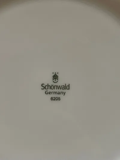 Schönwald Essteller 6205 Porzellan Weiß 20 cm Germany Hotelporzellan