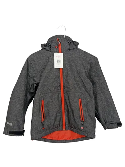 McKinley Kinder Outdoorjacke Gr. 128 Wasserdicht Herbst Winter Grau Meliert