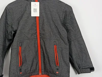 McKinley Kinder Outdoorjacke Gr. 128 Wasserdicht Herbst Winter Grau Meliert