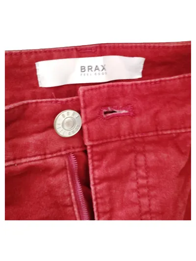 BRAX Cordhose Damen Rot Gr. 38 Slim Fit Baumwolle Casual