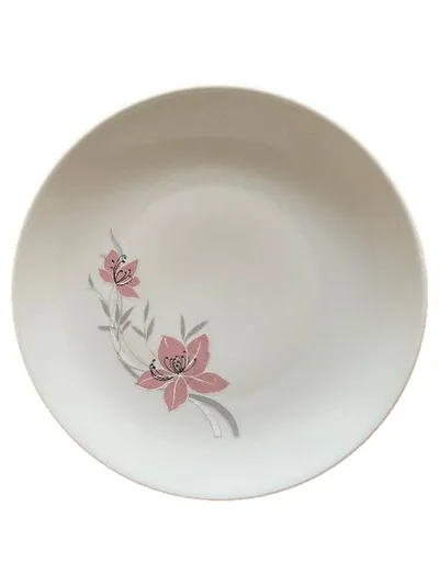 KAHLA Kuchenteller Blumenmuster Rosa Porzellan DDR GDR Vintage 19,5cm