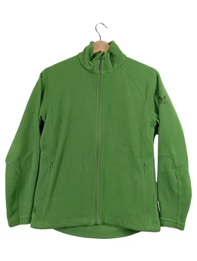 SALEWA Damen Fleecejacke Grün Outdoor Midlayer Gr. 36/S Polyester