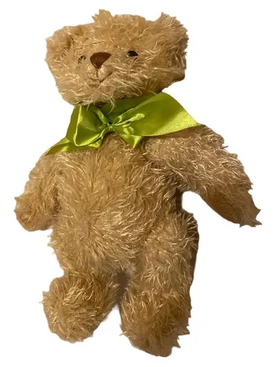 Bukowski Teddybär Kuscheltier beige mit grüner Schleife 35 cm