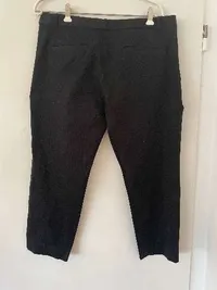 Banana Republic Sloan Stoffhose Damen Business Cropped Schwarz Gr. 44 2