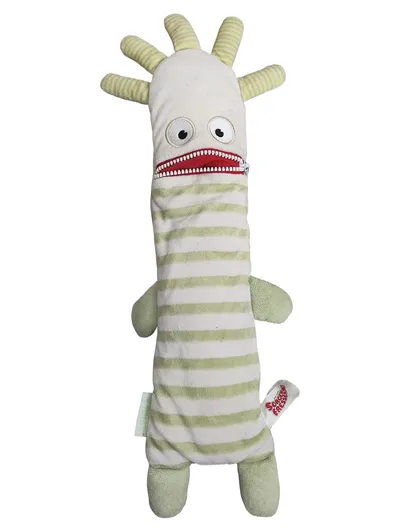 Sorgenfresser Kuscheltier Monster Grün Weiß Gestreift 48cm Plüschtier