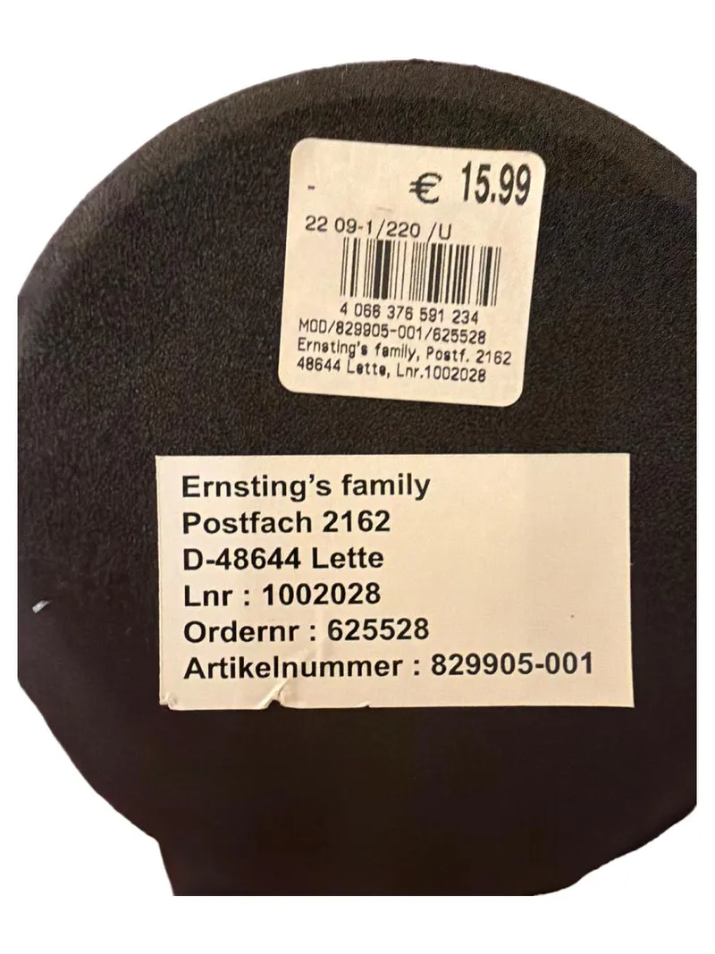 Ernsting's family Kerzenständer Metall schwarz modern 25cm mit Kerze 4
