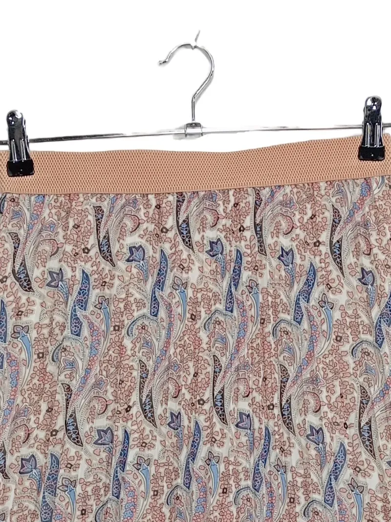 EsQualo Faltenrock Damen Gr. 36/S Paisley Muster Maxirock Boho 3