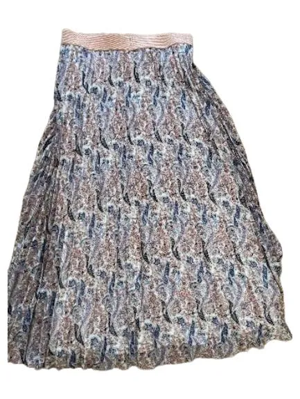 EsQualo Faltenrock Damen Gr. 36/S Paisley Muster Maxirock Boho 5