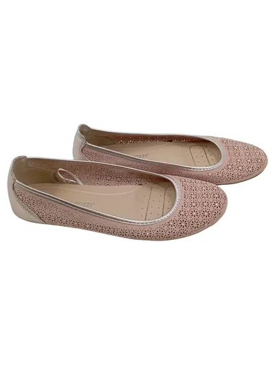 Marco Tozzi Damen Ballerinas Gr. 40 Rosa Lochmuster Slipper