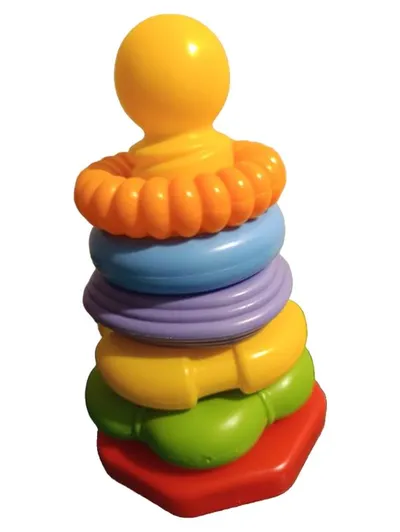Fisher-Price Stapelturm Stapelspiel Baby Kleinkind Motorik Mehrfarbig