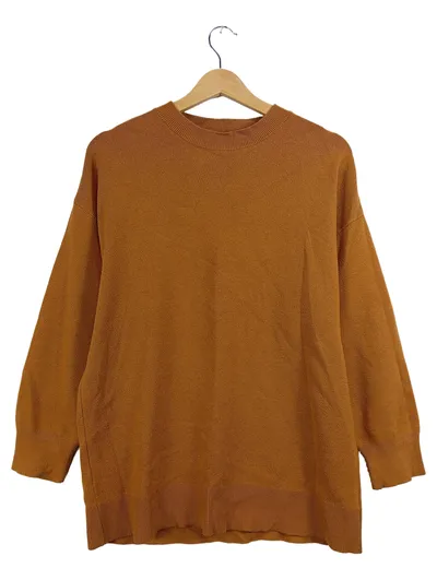MNG Collection Damen Pullover Braun Gr. XS Langarm Basic Strickpullover