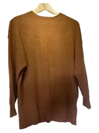 MNG Collection Damen Pullover Braun Gr. XS Langarm Basic Strickpullover 2