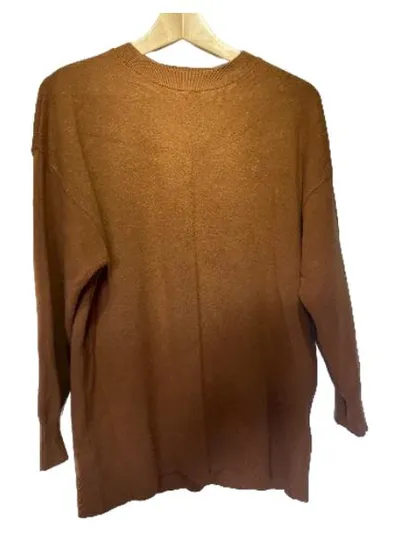 MNG Collection Damen Pullover Braun Gr. XS Langarm Basic Strickpullover