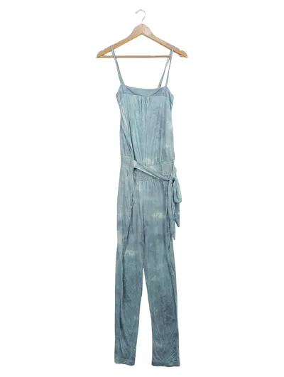 Buffalo London Damen Jumpsuit Gr. 38 Blau Batik Tie-Dye Träger