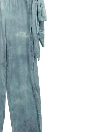 Buffalo London Damen Jumpsuit Gr. 38 Blau Batik Tie-Dye Träger