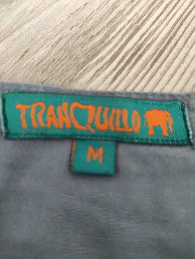 Tranquillo Damen Rock Gr. M Grau Baumwolle Casual mit Taschen