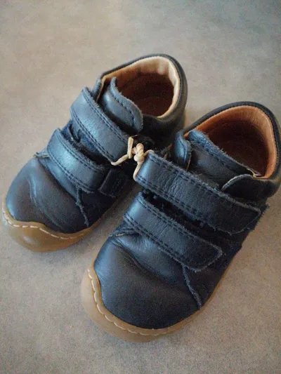 Froddo Lauflernschuhe Klettverschluss Leder Blau Gr. 21 Kinder