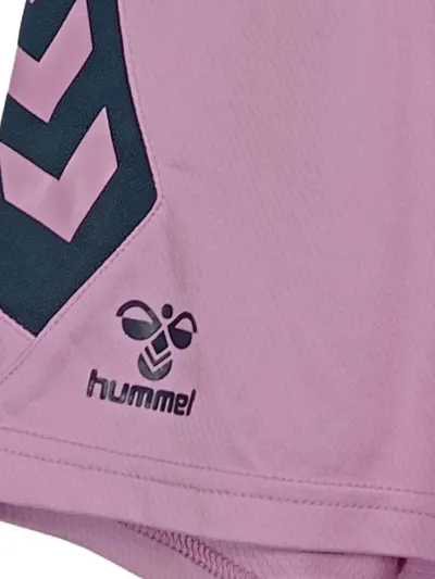 Hummel Sporthose Kinder Gr. 140 Rosa Shorts Jogginghose Polyester