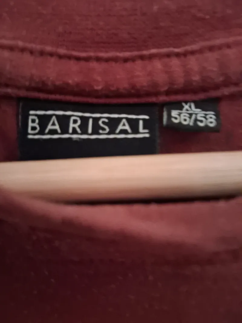 Barisal Herren T-Shirt Gr. XL 56/58 Rot Baumwolle Basic Kurzarm 5