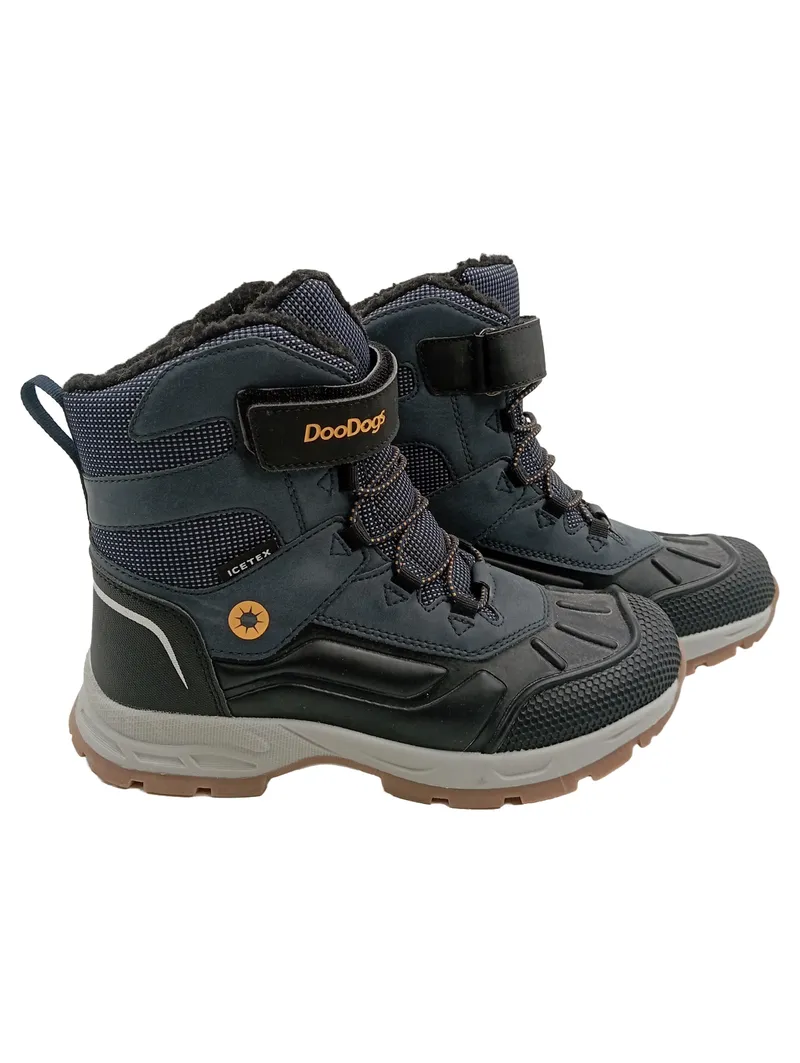 DooDogs Winterstiefel Schneestiefel Kinder Gr. 37 gefüttert ICETEX Blau 1