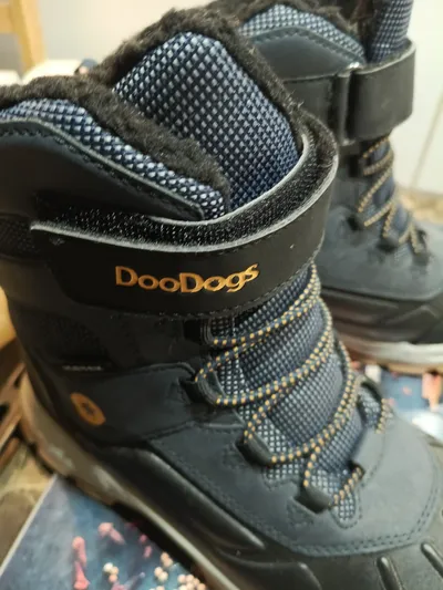DooDogs Winterstiefel Schneestiefel Kinder Gr. 37 gefüttert ICETEX Blau