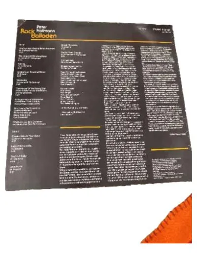 Peter Hofmann Rock Balladen LP Vinyl AMIGA Schallplatte Rock Pop