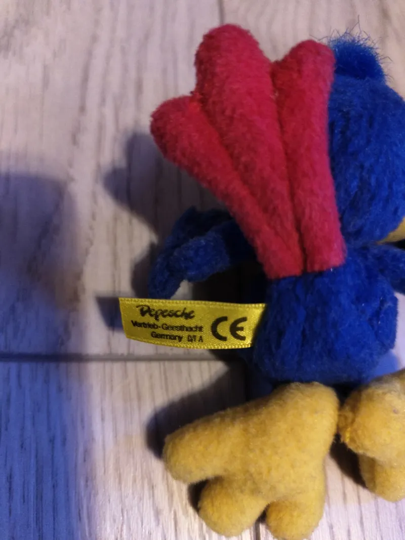 Depesche Kuscheltier Vogel Plüschtier Blau 7 cm 4
