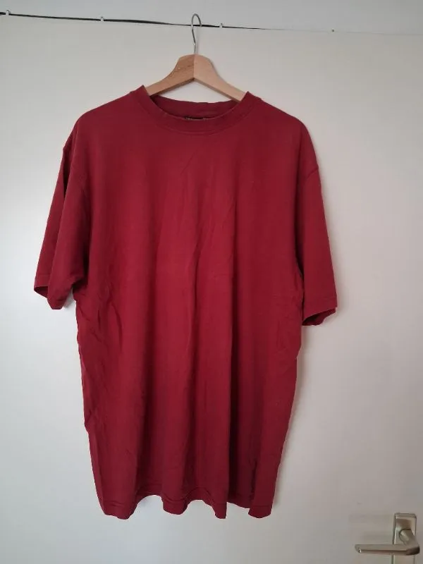 Barisal T-Shirt Herren Gr. XXL 56/58 Rot Basic Baumwolle Kurzarm 4