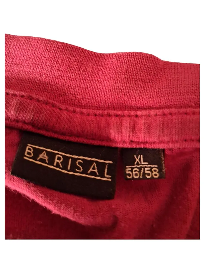 Barisal T-Shirt Herren Gr. XXL 56/58 Rot Basic Baumwolle Kurzarm 6