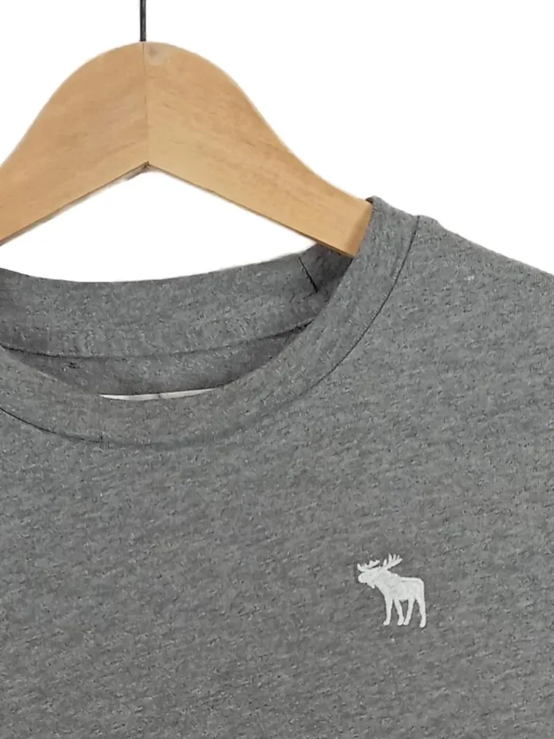 Abercrombie Kids Langarmshirt Grau Elch Meliert Logo Gr. 158 Kinder 2