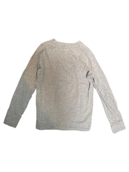 Abercrombie Kids Langarmshirt Grau Elch Meliert Logo Gr. 158 Kinder 4