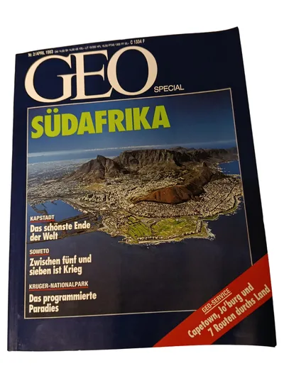 GEO SPECIAL Südafrika 2/1993 Reise Magazin Kapstadt Kruger Soweto