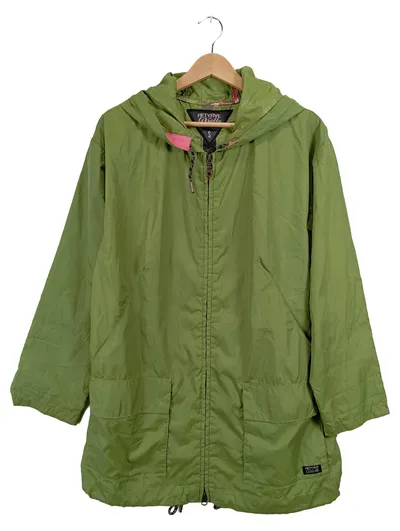 FIFTY FIVE Diesel Damen Parka Leichte Jacke Grün Kapuze Gr. S/36