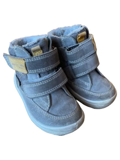 Superfit Schneestiefel Kinder Gr. 20 Grau Gefüttert Klettverschluss