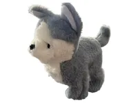 Besttoy Plüschtier Husky Hund grau weiß Kuscheltier mit Funktion 1