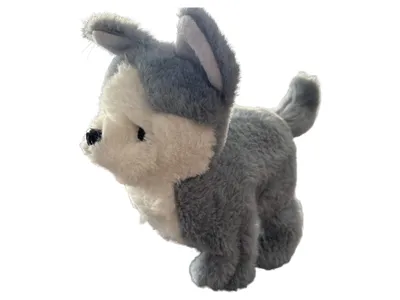 Besttoy Plüschtier Husky Hund grau weiß Kuscheltier mit Funktion