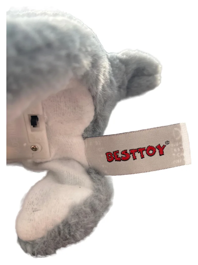 Besttoy Plüschtier Husky Hund grau weiß Kuscheltier mit Funktion 2