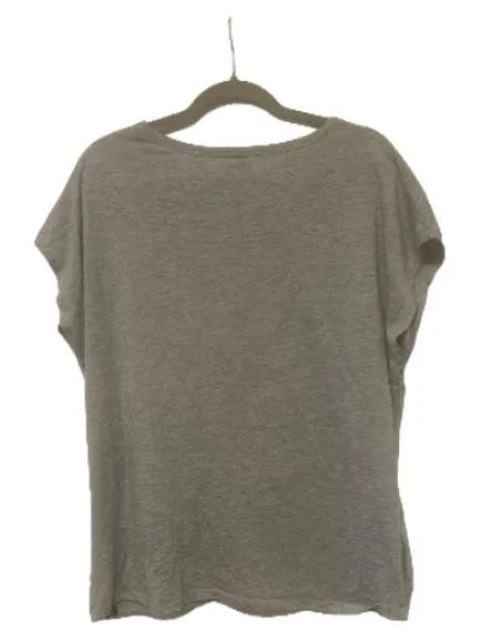 Firefly Damen T-Shirt Hawaii Gr. 44 Grau Meliert Logo-Print Casual 2