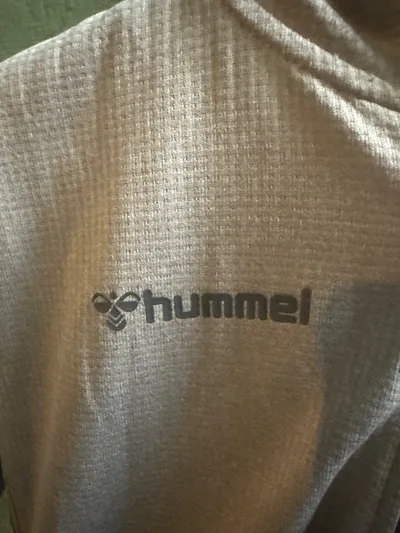 hummel Kinder Trainingsjacke Kapuze Logo Print Grau Gr. 152 Sport