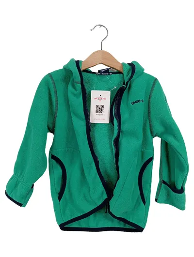 JAKO-O Kinder Fleecejacke Gr. 92/98 Grün Kapuze Outdoor
