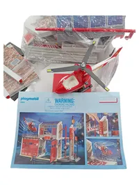 Playmobil 9462 Große Feuerwache mit Hubschrauber Spielfiguren-Set Mehrfarbig 2