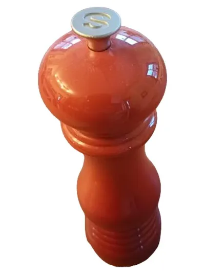 Le Creuset Salzmühle Orange Holz 21 cm Klassisch Küche