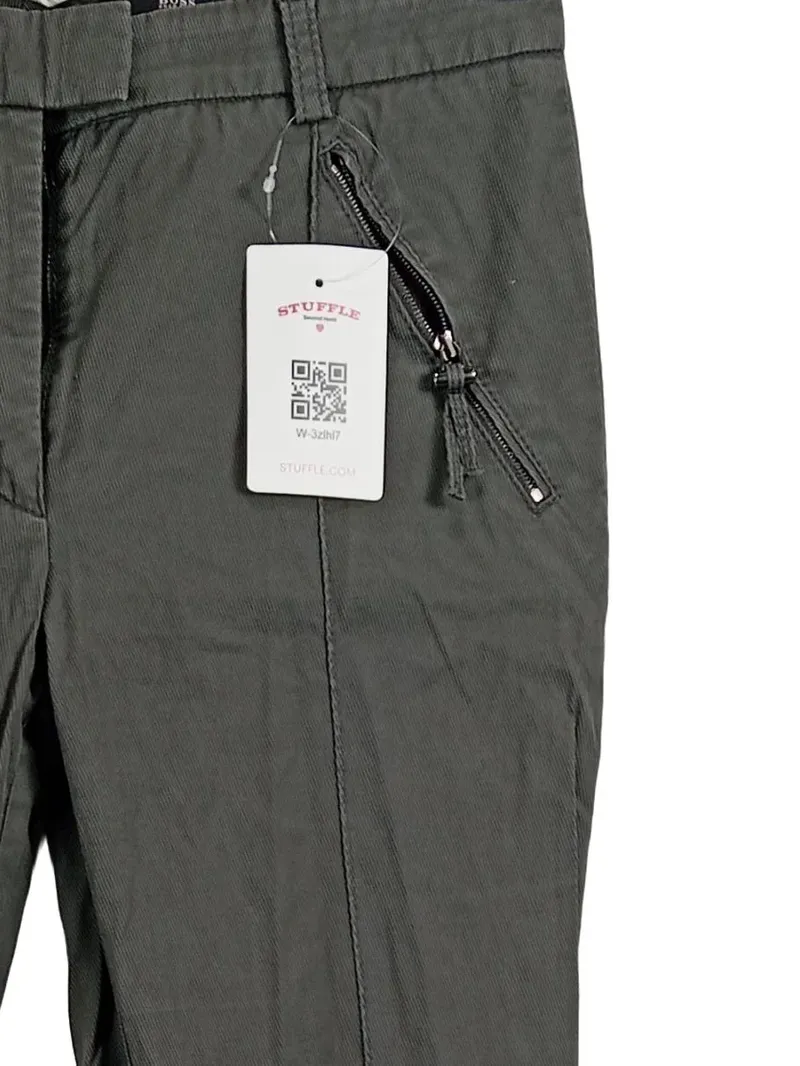 HUGO BOSS Damen Cargohose Oliv Gr. S/36 Baumwolle Casual 4