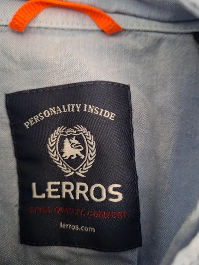 LERROS Herren Freizeithemd Kurzarm Leinen Baumwolle Blau Gr. 3XL